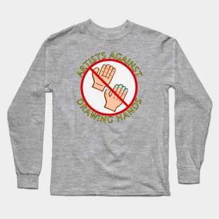 Artists Against Drawing Hands Emblem Long Sleeve T-Shirt